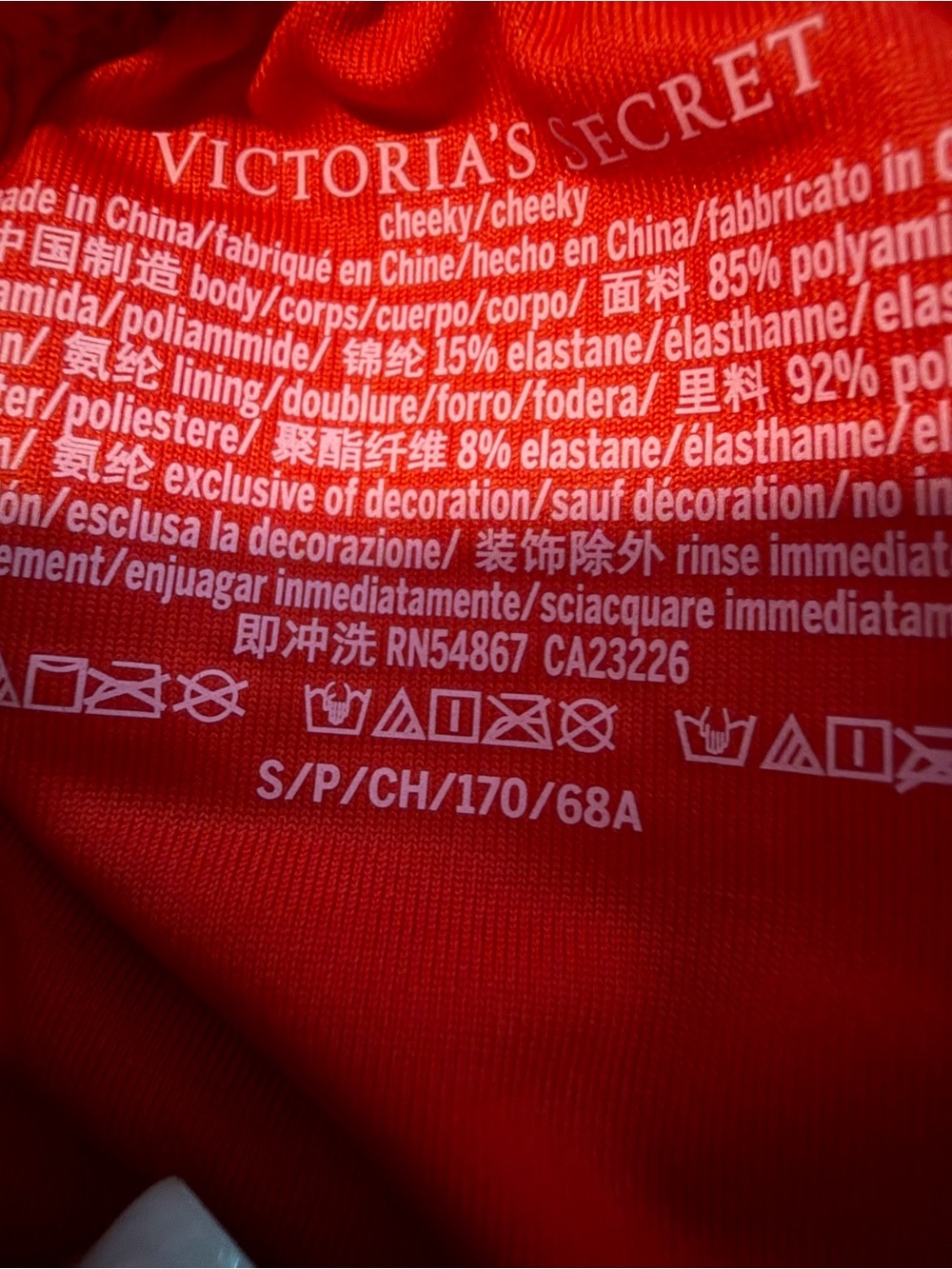 NWOT Victoria’s Secret Red Two-Piece Bikini Set - Picture 8 of 9